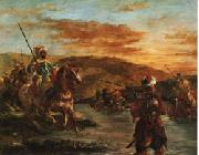 Fording a Stream in Morocco Eugene Delacroix